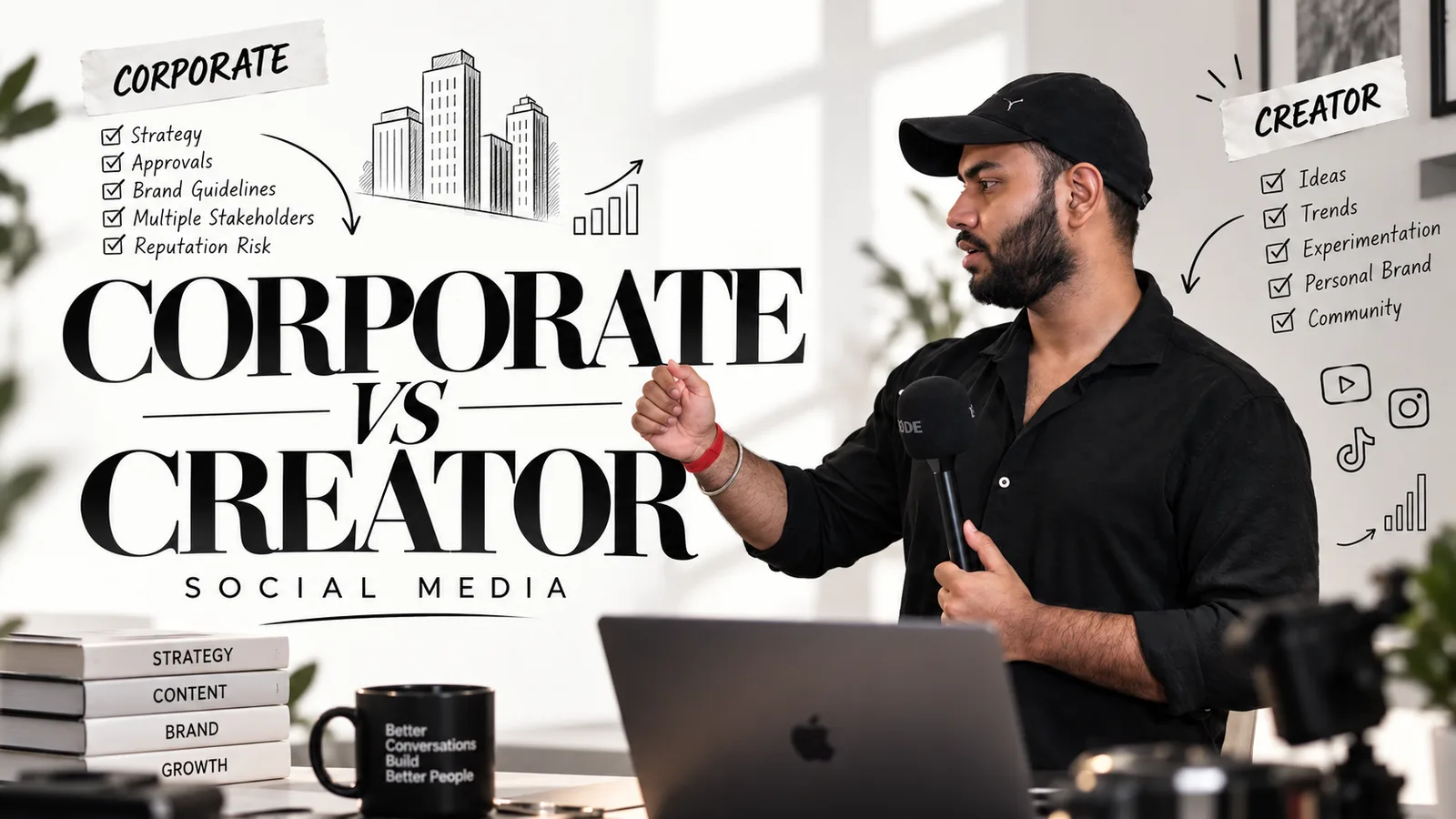 Corporate Social Media vs Creator Social Media: What I Learned Managing Both